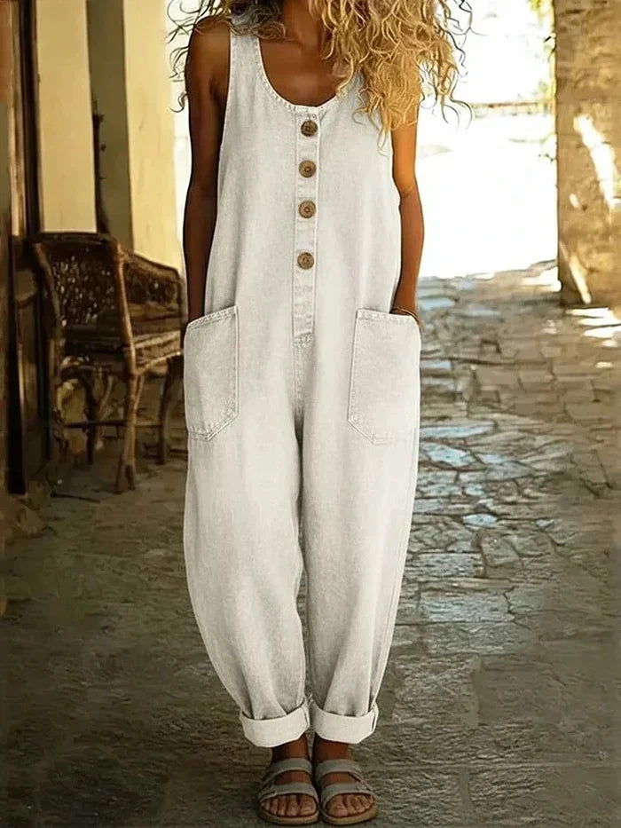 Clara | Combinaison en jean vintage