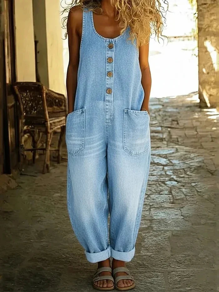 Clara | Combinaison en jean vintage