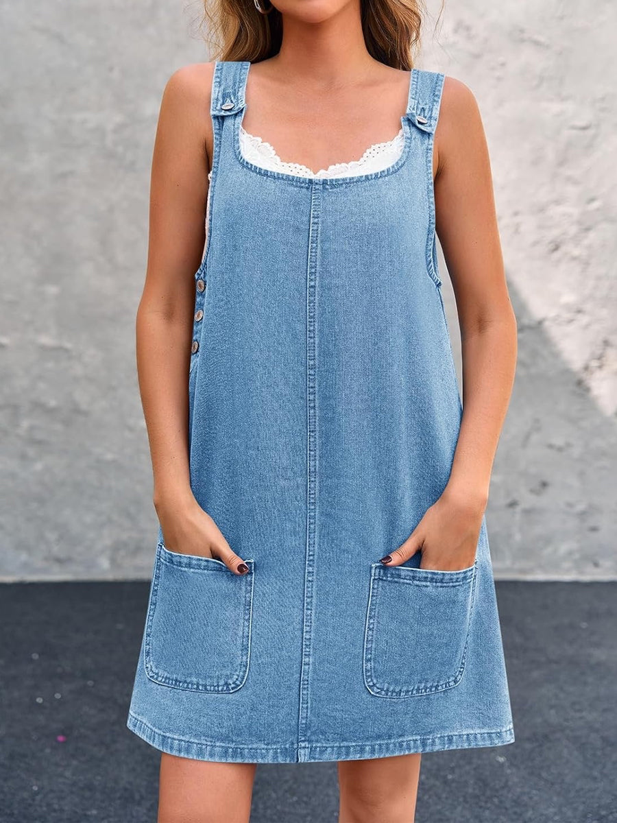 Marlene | Robe Salopette en Jean Décontractée