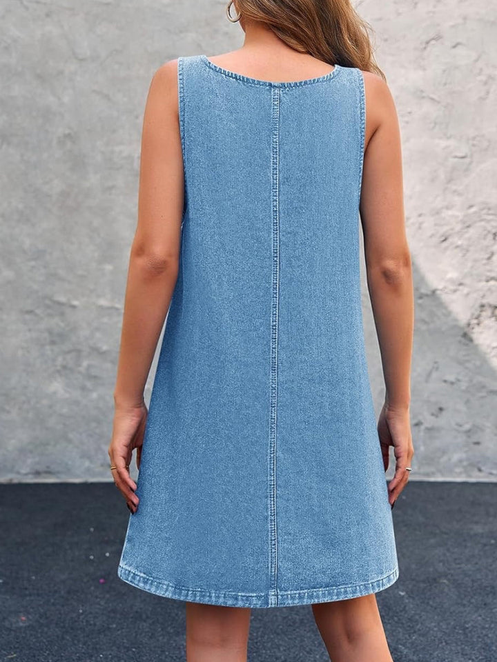 Marlene | Robe Salopette en Jean Décontractée