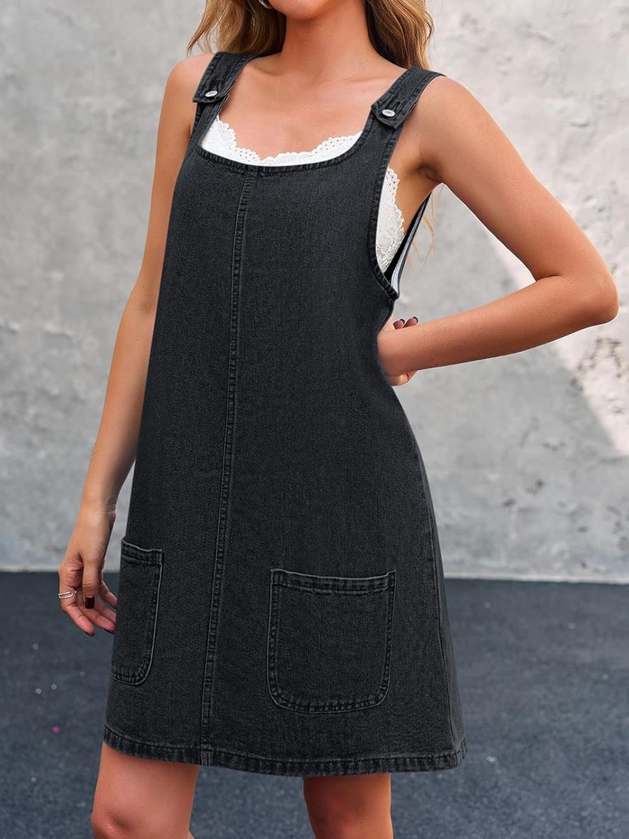 Marlene | Robe Salopette en Jean Décontractée