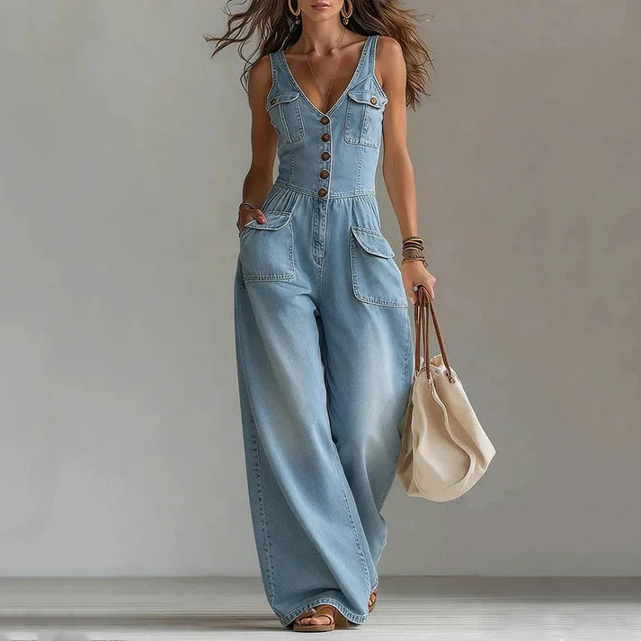 Céline | Vintage Denim Jumpsuit
