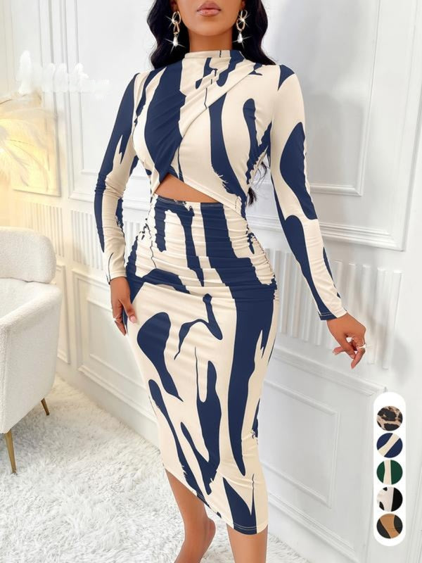 ARA™ - Robe fourreau Colorblock à découpes pour le printemps et l'automne